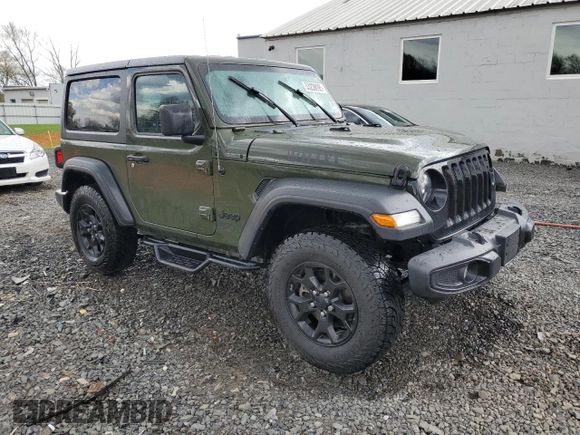 2021 Jeep Wrangler Sport z VIN 1C4GJXAN5MW668474, wystawiony jako Copart lot #53238095 z przebiegiem Nie podano mil oraz Szkody całkowita. Historia ofert i sprzedaży dostępna na DreamBid. Obrazek 4.
