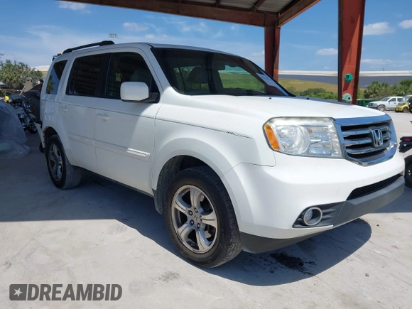 2012 Honda Pilot EX-L with VIN 5FNYF3H58CB014754, listed as a IAAI auction lot 42120220 with 166,783 mi miles. Bid and sale history available at carsss.com. Image 1.