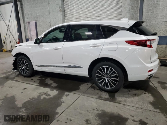 2025 Acura RDX Advance with VIN 5J8TC2H77SL001974, listed as a Copart auction lot 50330135 with 334 mi miles and Salvage Title. Bid and sale history available at DreamBid. Image 2.