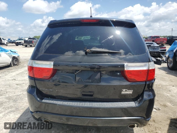 2013 Dodge Durango SXT with VIN 1C4RDHAG1DC651146, listed as a Copart auction lot 60154305 with 185,268 mi miles and Clean title. Bid and sale history available at DreamBid. Image 6.