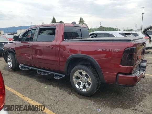 2022 Ram 1500 Big Horn with VIN 1C6SRFFT3NN318490, listed as a Copart auction lot 59371225 with 35,339 mi miles and Salvage title. Bid and sale history available at DreamBid. Image 2.