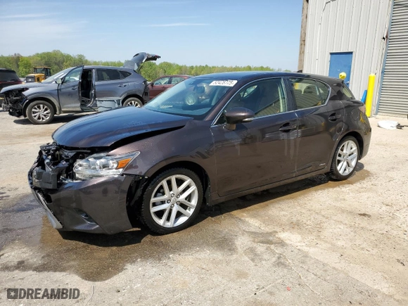 2015 Lexus CT 200h Hybrid with VIN JTHKD5BH1F2212365, listed as a Copart auction lot 52435775 with 80,294 mi miles and Salvage Title. Bid and sale history available at carsss.com. Image 1.