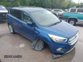 2017 Ford Escape SE with VIN 1FMCU0G98HUD67072, listed as a IAAI auction lot 41950388 with 1 mi miles. Bid and sale history available at carsss.com. Image 1.