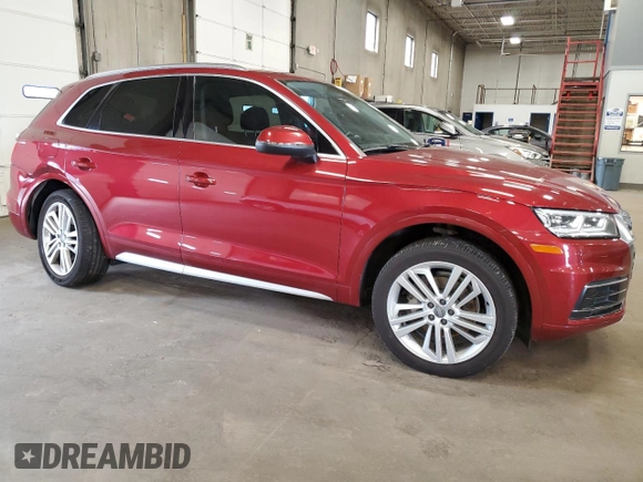2018 Audi Q5 Premium Plus with VIN WA1BNAFY9J2241245, listed as a Copart auction lot 60152755 with 70,352 mi miles and Salvage title. Bid and sale history available at DreamBid. Image 4.