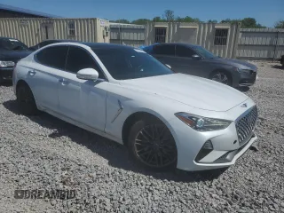 2019 Genesis G70 Advanced with VIN KMTG74LEXKU016731, listed as a Copart auction lot 52879505 with 122,465 mi miles and Salvage title. Bid and sale history available at DreamBid. Image 4.
