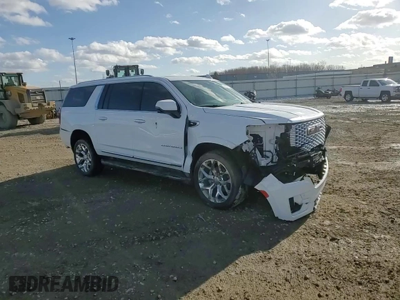 2023 GMC Yukon XL Denali with VIN 1GKS2JKL2PR173447, listed as a Copart auction lot 50106955 with 26,753 mi miles and Salvage Title. Bid and sale history available at carsss.com. Image 12.