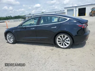 2018 Tesla Model 3 Long Range Battery with VIN 5YJ3E1EA3JF035530, listed as a Copart auction lot 53933835 with 53,697 mi miles and Salvage Title. Bid and sale history available at DreamBid. Image 2.