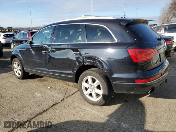 2015 Audi Q7 3.0T Premium with VIN WA1CGAFEXFD027008, listed as a Copart auction lot 86569104 with 114,352 mi miles and Salvage Title. Bid and sale history available at carsss.com. Image 2.