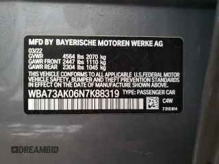 2022 BMW 2 Series 228i xDrive with VIN WBA73AK06N7K88319, listed as a Copart auction lot 82377364 with 17,354 mi miles and Salvage Title. Bid and sale history available at carsss.com. Image 12.