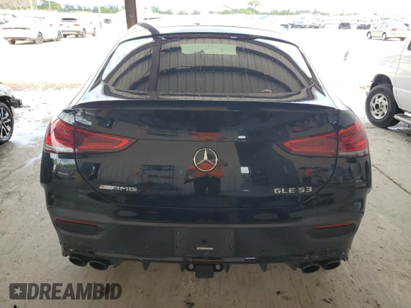 2021 Mercedes-Benz GLE 53 AMG with VIN 4JGFD6BB3MA192557, listed as a Copart auction lot 56923165 with 46,671 mi miles and Salvage title. Bid and sale history available at DreamBid. Image 6.