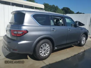 2024 Nissan Armada SV with VIN JN8AY2AC3R9196918, listed as a Copart auction lot 63477264 with 4,246 mi miles and Salvage Title. Bid and sale history available at carsss.com. Image 3.
