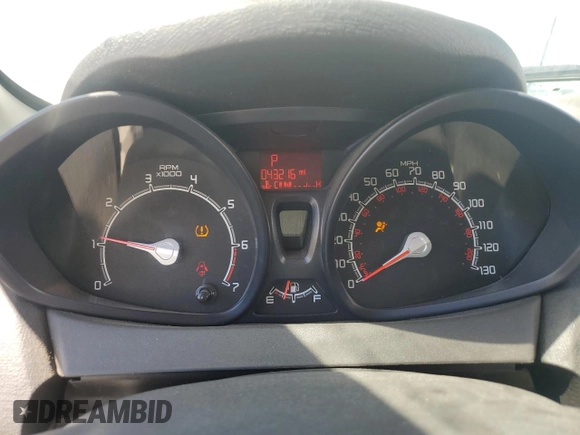 2013 Ford Fiesta S with VIN 3FADP4AJ3DM111257, listed as a Copart auction lot 66035815 with 43,216 mi miles and Clean title. Bid and sale history available at DreamBid. Image 9.