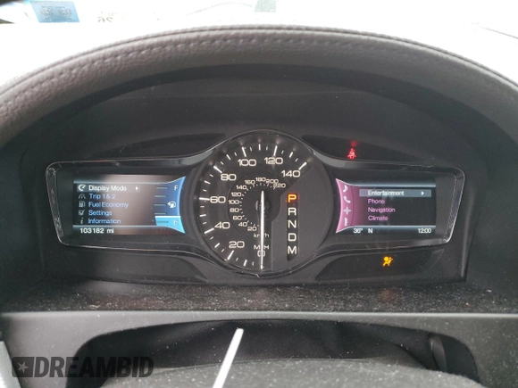 2012 Lincoln MKX with VIN 2LMDJ8JK7CBL09674, listed as a Copart auction lot 48488015 with 103,182 mi miles and Salvage Title. Bid and sale history available at DreamBid. Image 9.