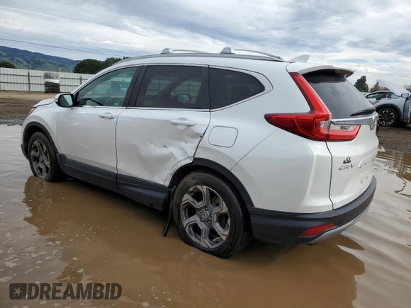2019 Honda CR-V EX with VIN 5J6RW1H5XKA047555, listed as a Copart auction lot 42680614 with 51,115 mi miles and Salvage Title. Bid and sale history available at carsss.com. Image 2.