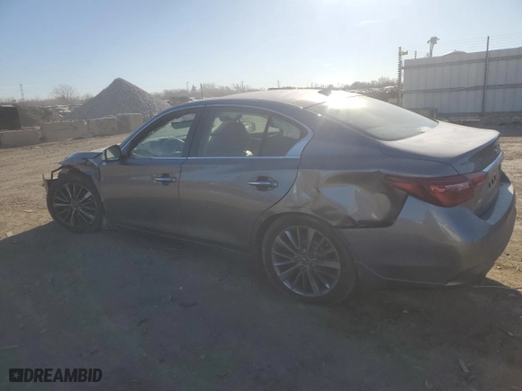 2018 Infiniti Q50 3.0t LUXE with VIN JN1EV7AR1JM434129, listed as a Copart auction lot 41697745 with NaN miles and Salvage Title. Bid and sale history available at carsss.com. Image 2.
