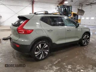 2023 Volvo XC40 Plus Dark Theme with VIN YV4L12UW2P2024297, listed as a Copart auction lot 44742735 with 15,666 mi miles and Salvage title. Bid and sale history available at DreamBid. Image 3.