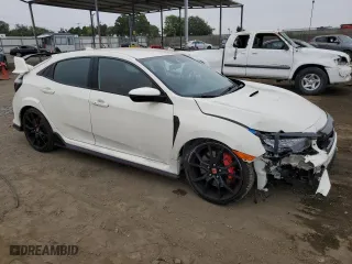 2021 Honda Civic Type R Touring with VIN SHHFK8G71MU203622, listed as a Copart auction lot 73161924 with 45,136 mi miles and Salvage Title. Bid and sale history available at carsss.com. Image 4.