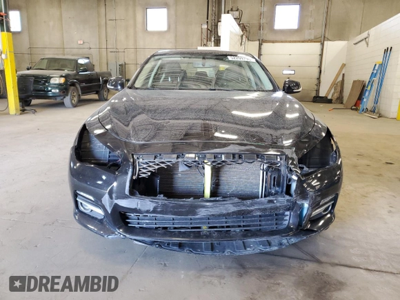 2014 Infiniti Q50 Premium with VIN JN1BV7ARXEM695977, listed as a Copart auction lot 52209795 with 100,700 mi miles and Salvage Title. Bid and sale history available at DreamBid. Image 5.