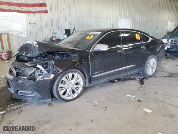 2015 Chevrolet Impala LTZ with VIN 2G1165S3XF9171420, listed as a Copart auction lot 46586455 with 0 mi miles and Non Repairable. Bid and sale history available at carsss.com. Image 1.