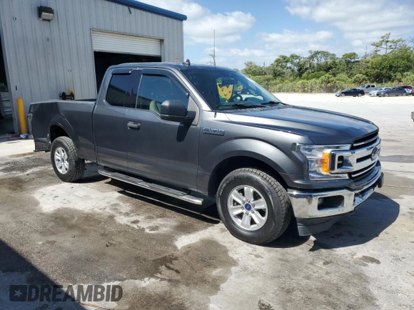 2019 Ford F-150 XL with VIN 1FTEX1CB7KFC26525, listed as a Copart auction lot 55220135 with 59,337 mi miles and Non repairable. Bid and sale history available at DreamBid. Image 4.