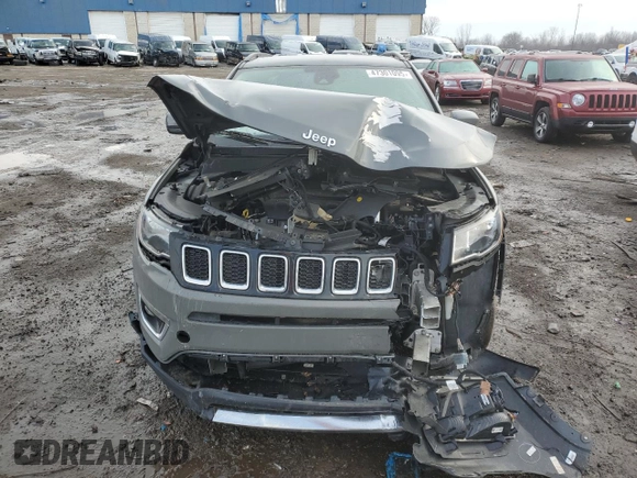 2021 Jeep Compass Limited with VIN 3C4NJDCB0MT551058, listed as a Copart auction lot 47301095 with 47,256 mi miles and Salvage Title. Bid and sale history available at DreamBid. Image 5.