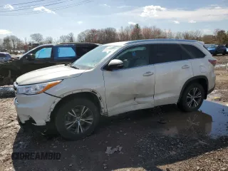 2016 Toyota Highlander XLE z VIN 5TDJKRFH1GS335646, wystawiony jako Copart lot #50180385 z przebiegiem 92 298 mil mil oraz Szkoda całkowita • Salvage title. Historia ofert i sprzedaży dostępna na DreamBid. Obrazek 1.