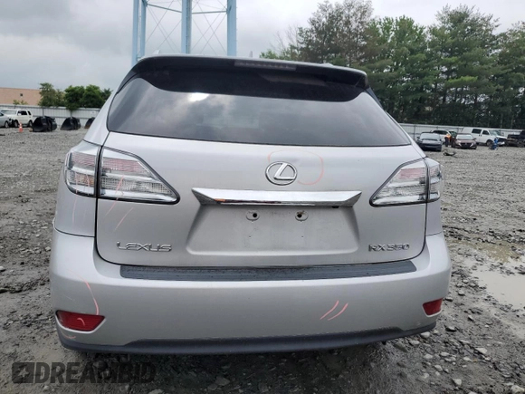 2010 Lexus RX 350 with VIN 2T2BK1BA9AC079265, listed as a Copart auction lot 62896445 with 126,090 mi miles and Salvage title. Bid and sale history available at DreamBid. Image 6.