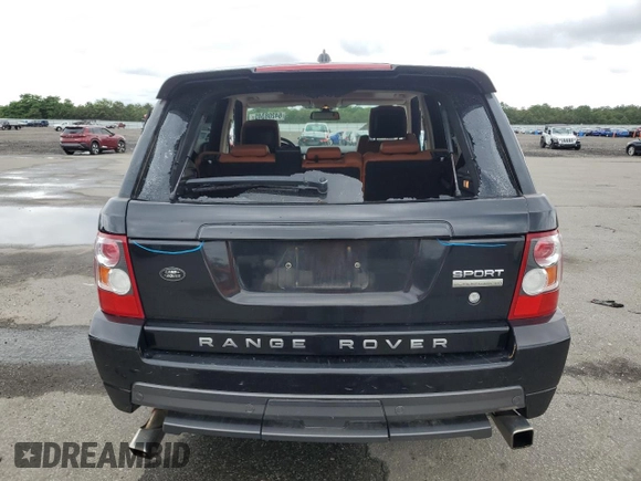 2008 Land Rover Range Rover Sport SC with VIN SALSH23498A129686, listed as a Copart auction lot 64208345 with 115,389 mi miles and Salvage title. Bid and sale history available at DreamBid. Image 6.