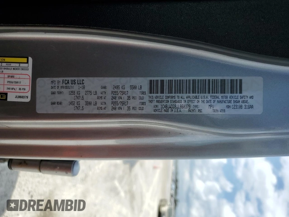2018 Jeep Wrangler JK Unlimited Sport S with VIN 1C4BJWDG9JL860379, listed as a Copart auction lot 45628665 with 55,515 mi miles and Non Repairable. Bid and sale history available at carsss.com. Image 13.