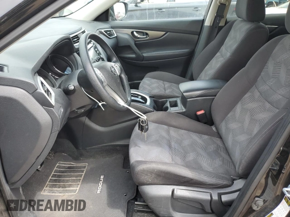 2016 Nissan Rogue SV z VIN KNMAT2MVXGP728598, wystawiony jako Copart lot #55658035 z przebiegiem 82 712 mil mil oraz Szkoda całkowita • Salvage title. Historia ofert i sprzedaży dostępna na DreamBid. Obrazek 7.