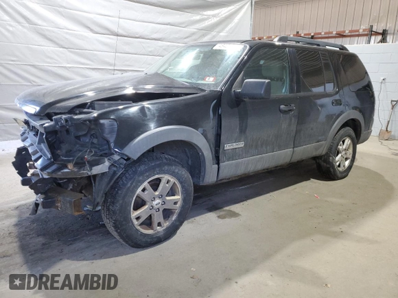 2006 Ford Explorer XLT with VIN 1FMEU73E26ZA16758, listed as a Copart auction lot 48401025 with 165,152 mi miles and Salvage Title. Bid and sale history available at carsss.com. Image 1.