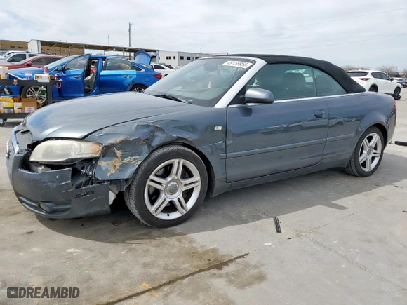 2008 Audi A4 2.0T with VIN WAUAF48H38K009387, listed as a Copart auction lot 49158955 with 97,669 mi miles and Salvage Title. Bid and sale history available at carsss.com. Image 1.