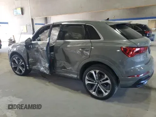 2020 Audi Q3 S line Premium Plus with VIN WA1EECF34L1113405, listed as a Copart auction lot 47685765 with Not provided miles and Salvage title. Bid and sale history available at DreamBid. Image 2.