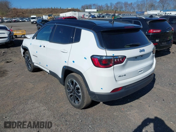 2023 Jeep Compass Limited with VIN 3C4NJDCN8PT534989, listed as a IAAI auction lot 42061842 with 19,031 mi miles and . Bid and sale history available at DreamBid. Image 3.