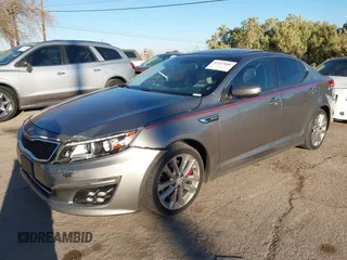 2014 Kia Optima SXL Turbo with VIN 5XXGR4A60EG351334, listed as a IAAI auction lot 41513606 with 174,382 mi miles and . Bid and sale history available at DreamBid. Image 17.