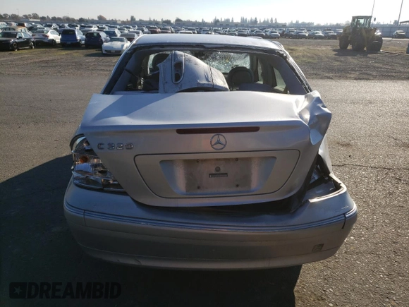 2002 Mercedes-Benz C 230/260/280/320 with VIN WDBRF64J72F250149, listed as a Copart auction lot 82633084 with Not Provided miles and Salvage Title. Bid and sale history available at DreamBid. Image 6.