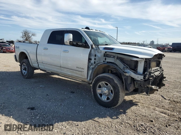 2022 Ram 2500 Limited with VIN 3C6UR5TL1NG391969, listed as a Copart auction lot 45242165 with 147,035 mi miles and Salvage title. Bid and sale history available at DreamBid. Image 4.