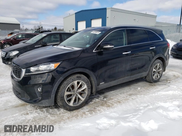 2019 Kia Sorento EX with VIN 5XYPHDA5XKG443455, listed as a Copart auction lot 45269015 with 94,513 mi miles and Salvage Title. Bid and sale history available at DreamBid. Image 1.
