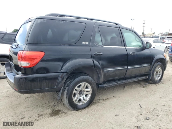 2005 Toyota Sequoia SR5 with VIN 5TDZT34A55S240653, listed as a Copart auction lot 53388055 with 203,916 mi miles and Clean Title. Bid and sale history available at carsss.com. Image 3.