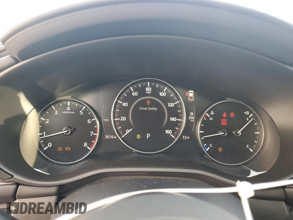 2025 Mazda 3 S Carbon Edition with VIN 3MZBPBCM5SM456474, listed as a Copart auction lot 43121065 with 3,616 mi miles and Clean Title. Bid and sale history available at DreamBid. Image 9.