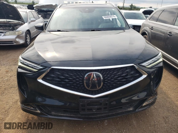 2022 Acura MDX w/Advance Package with VIN 5J8YE1H87NL035338, listed as a Copart auction lot 66809874 with 32,217 mi miles and Salvage Title. Bid and sale history available at carsss.com. Image 5.