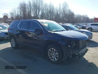 2020 Chevrolet Traverse LS z VIN 1GNERFKW9LJ289661, wystawiony jako IAAI lot #41452844 z przebiegiem 88 573 mil mil oraz . Historia ofert i sprzedaży dostępna na DreamBid. Obrazek 1.