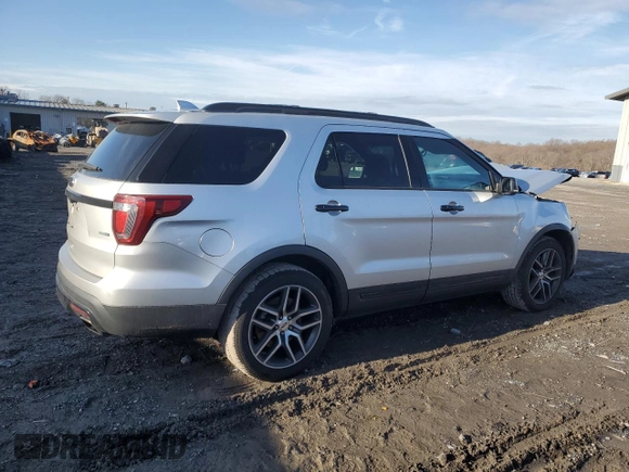 2017 Ford Explorer Sport with VIN 1FM5K8GT7HGA55896, listed as a Copart auction lot 85454684 with 89,526 mi miles and Salvage Title. Bid and sale history available at DreamBid. Image 3.