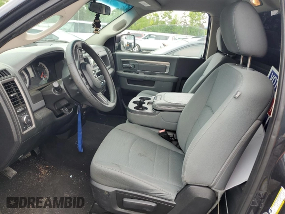 2014 Ram 1500 Express with VIN 3C6JR6AT1EG182095, listed as a Copart auction lot 53888745 with 105,798 mi miles and Salvage title. Bid and sale history available at DreamBid. Image 7.