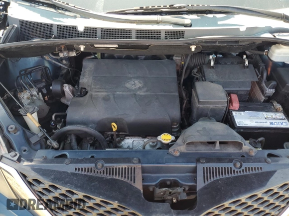 2012 Toyota Sienna SE with VIN 5TDXK3DC7CS251937, listed as a Copart auction lot 52339205 with 219,797 mi miles and Salvage Title. Bid and sale history available at carsss.com. Image 12.