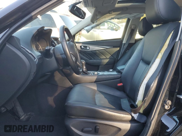 2016 Infiniti Q50 2.0t Premium with VIN JN1CV7AR3GM253517, listed as a Copart auction lot 49679935 with 100,160 mi miles and Salvage Title. Bid and sale history available at carsss.com. Image 7.