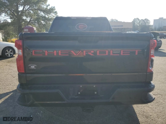 2021 Chevrolet Silverado 1500 Custom with VIN 3GCPYBEK0MG411476, listed as a Copart auction lot 48377735 with 84,145 mi miles and Salvage Title. Bid and sale history available at carsss.com. Image 6.