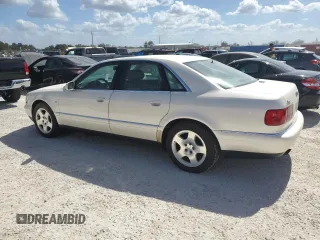 2000 Audi A8 with VIN WAUFL54D5YN006447, listed as a Copart auction lot 77151504 with Not provided miles and Salvage title. Bid and sale history available at DreamBid. Image 2.