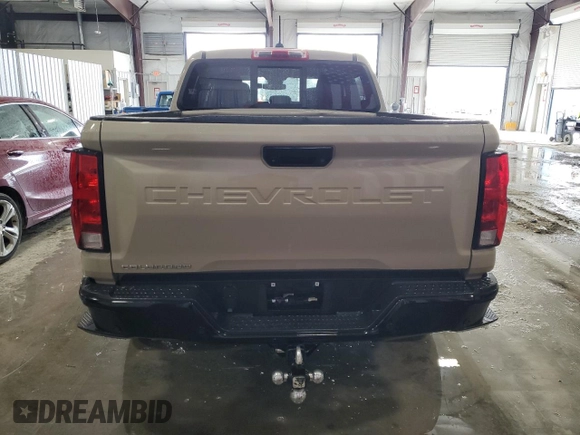 2023 Chevrolet Colorado 4WD Trail Boss with VIN 1GCPTEEK6P1249890, listed as a Copart auction lot 45873595 with 46,702 mi miles and Salvage title. Bid and sale history available at DreamBid. Image 6.