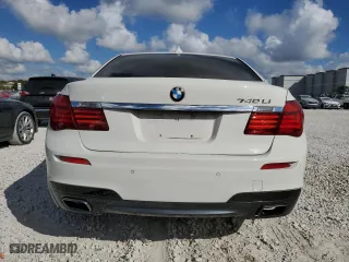 2013 BMW 7 Series 740Li with VIN WBAYE4C5XDD137591, listed as a Copart auction lot 44581175 with 138,173 mi miles and Salvage Title. Bid and sale history available at carsss.com. Image 6.